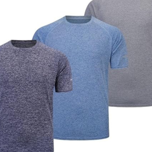 3 Pack Men T Shirts Running T Shirts Gym T Shirt Crew Neck