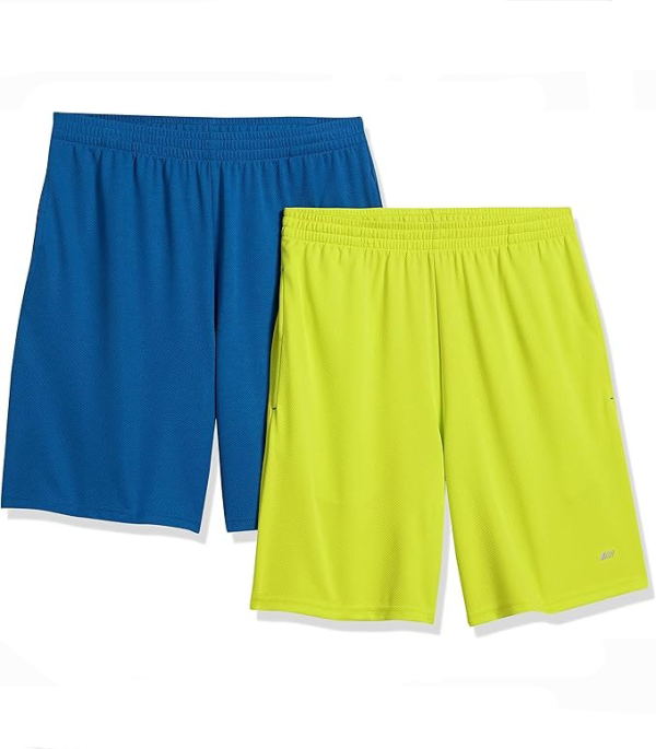 Essentials Men's Performance Tech Loose-Fit Shorts (Available in Big & Tall), Pack of 2